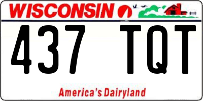 WI license plate 437TQT