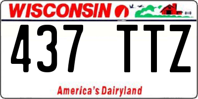 WI license plate 437TTZ