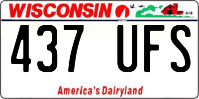 WI license plate 437UFS