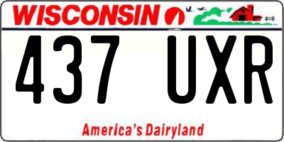 WI license plate 437UXR