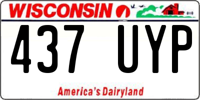 WI license plate 437UYP