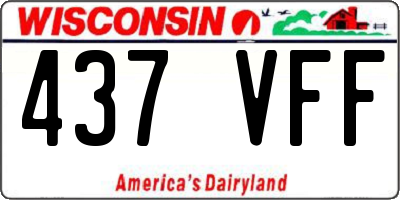 WI license plate 437VFF