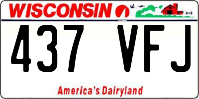 WI license plate 437VFJ