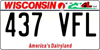 WI license plate 437VFL