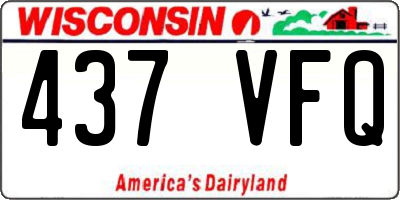WI license plate 437VFQ