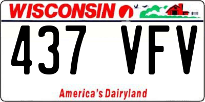 WI license plate 437VFV