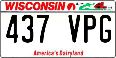 WI license plate 437VPG