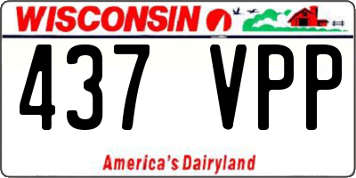 WI license plate 437VPP