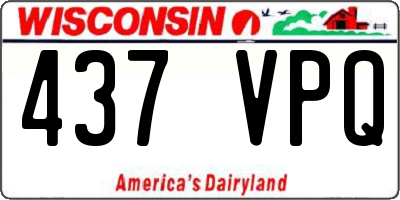 WI license plate 437VPQ