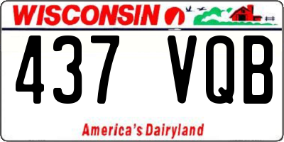 WI license plate 437VQB