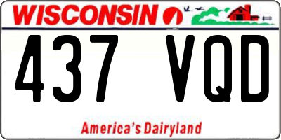 WI license plate 437VQD