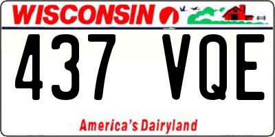 WI license plate 437VQE