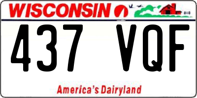 WI license plate 437VQF