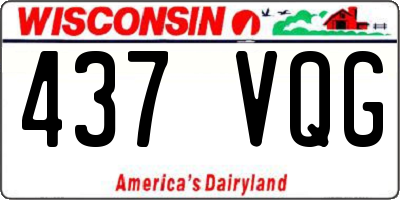 WI license plate 437VQG