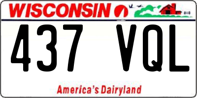 WI license plate 437VQL