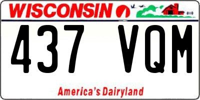 WI license plate 437VQM
