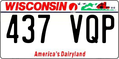 WI license plate 437VQP