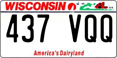 WI license plate 437VQQ