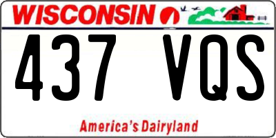 WI license plate 437VQS
