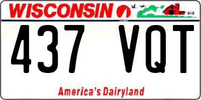 WI license plate 437VQT