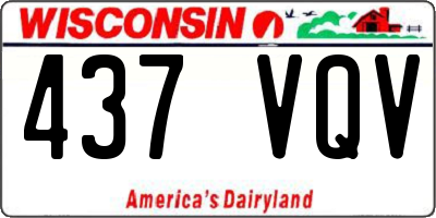 WI license plate 437VQV