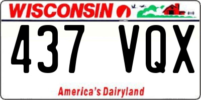 WI license plate 437VQX