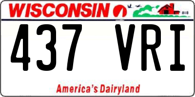 WI license plate 437VRI