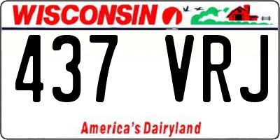 WI license plate 437VRJ