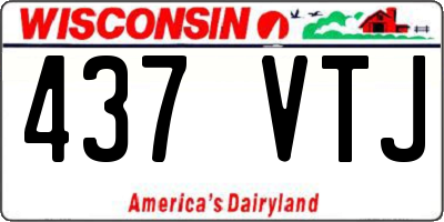 WI license plate 437VTJ