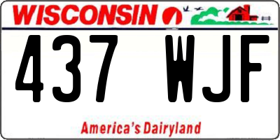 WI license plate 437WJF