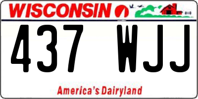WI license plate 437WJJ