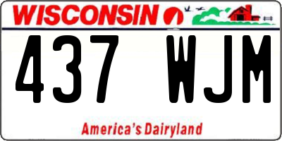 WI license plate 437WJM