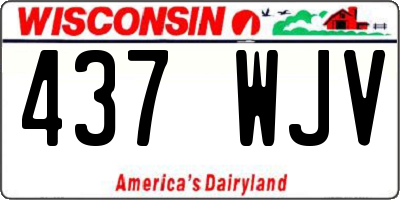 WI license plate 437WJV