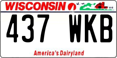 WI license plate 437WKB