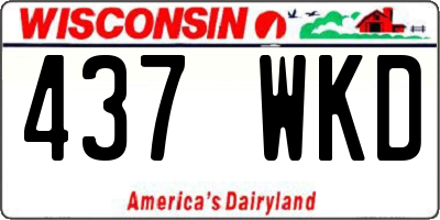 WI license plate 437WKD
