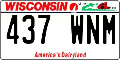 WI license plate 437WNM
