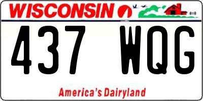 WI license plate 437WQG