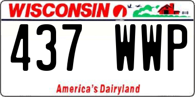 WI license plate 437WWP
