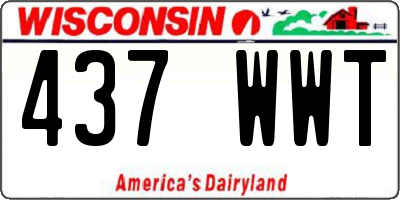 WI license plate 437WWT