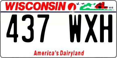 WI license plate 437WXH