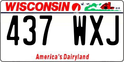 WI license plate 437WXJ