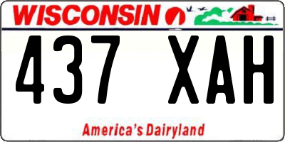 WI license plate 437XAH