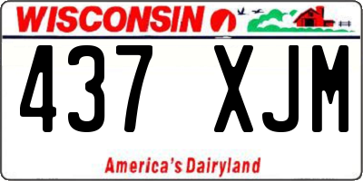 WI license plate 437XJM
