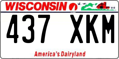 WI license plate 437XKM