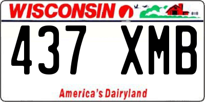 WI license plate 437XMB