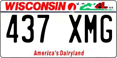 WI license plate 437XMG