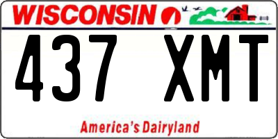 WI license plate 437XMT
