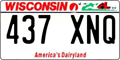 WI license plate 437XNQ
