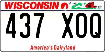 WI license plate 437XOQ