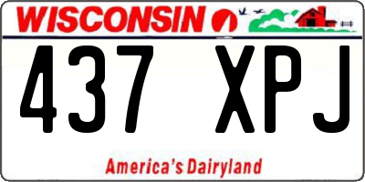 WI license plate 437XPJ